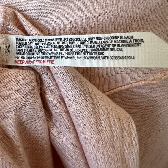 Free People FP Beach Dream Of You Henley Dress, Sz M Oversized, Short Sleeve - Picture 6 of 9